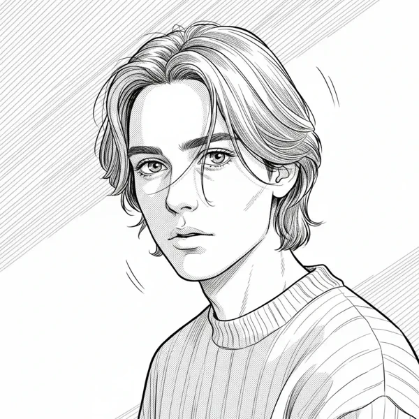 Manga Line Art after